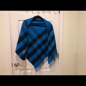 (NWT) Burberry Mega Check Cashmere Scarf